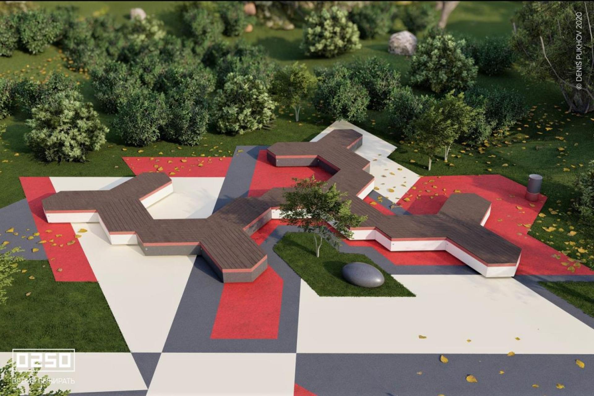 Модульный сквер Соты, Сборка Соты