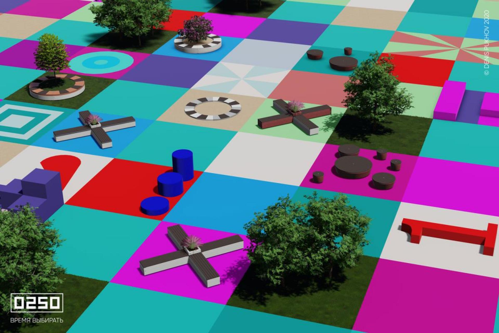 Модульный сквер Минёр, Сборка Минер