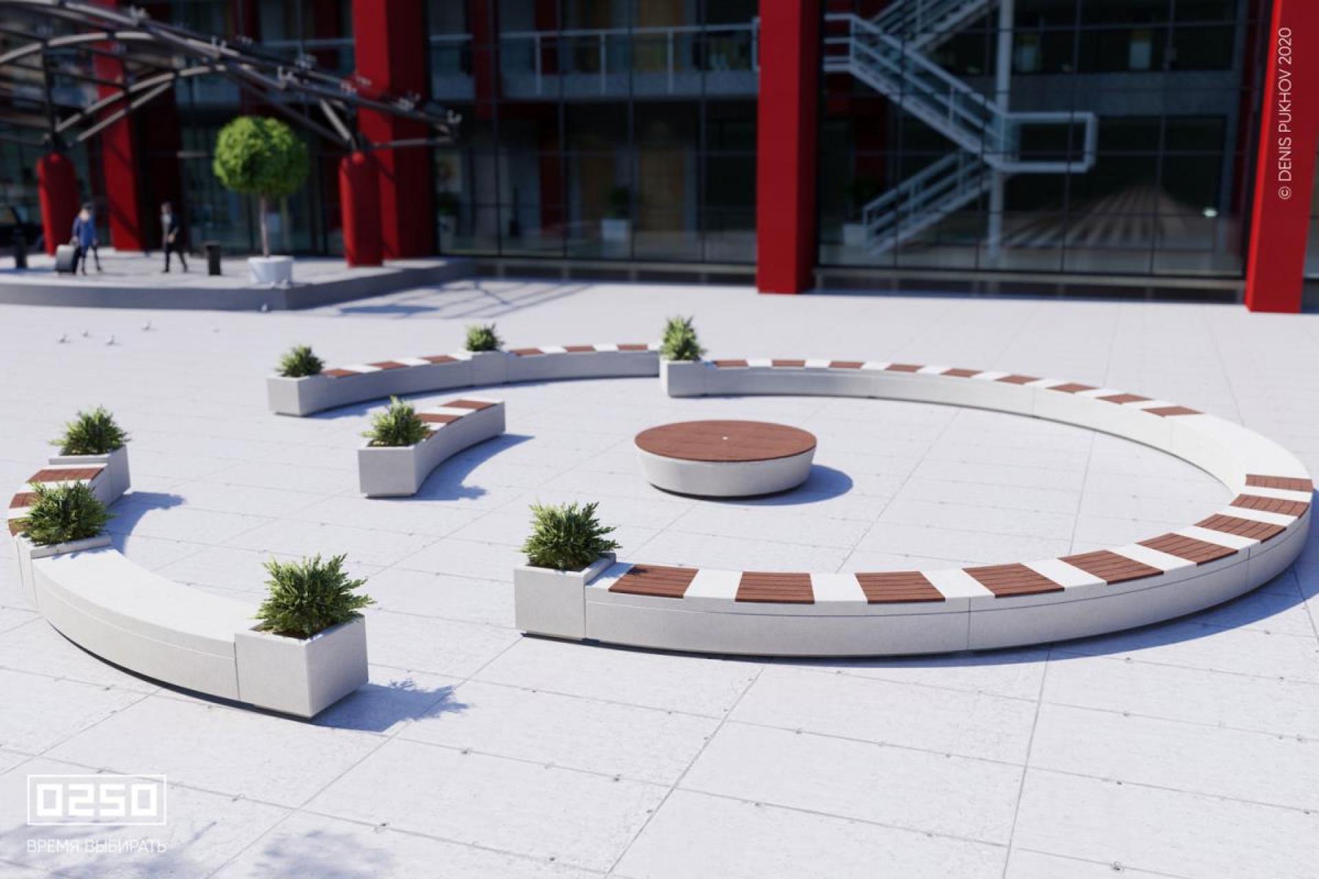 Модульный сквер Лабиринт, Сборка Лабиринт