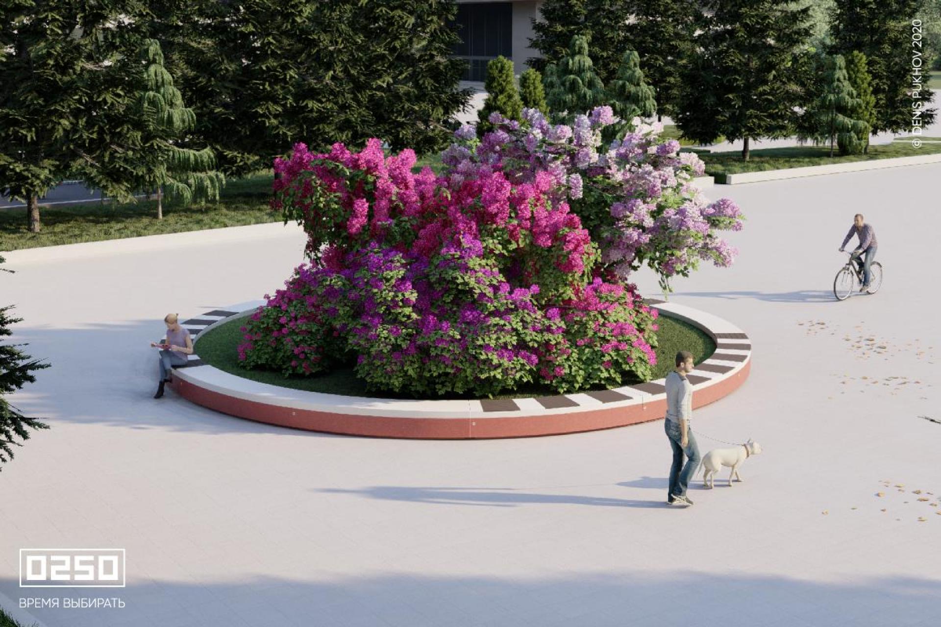 Цветник Круглый большой Дизайнерский цветник от производителя, Цветник Круглый большой