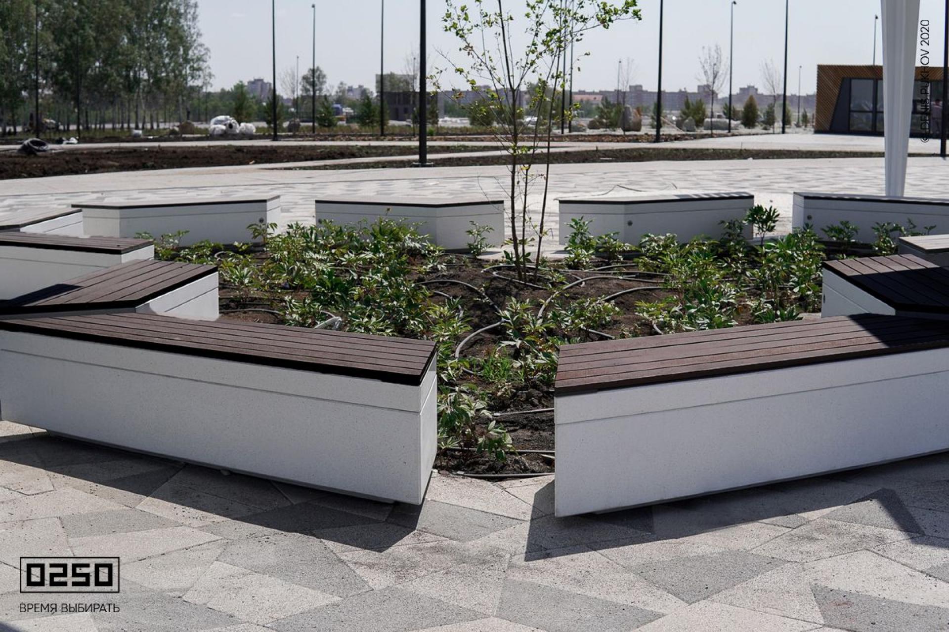 Бетонные скамейки прямоугольная трапеция