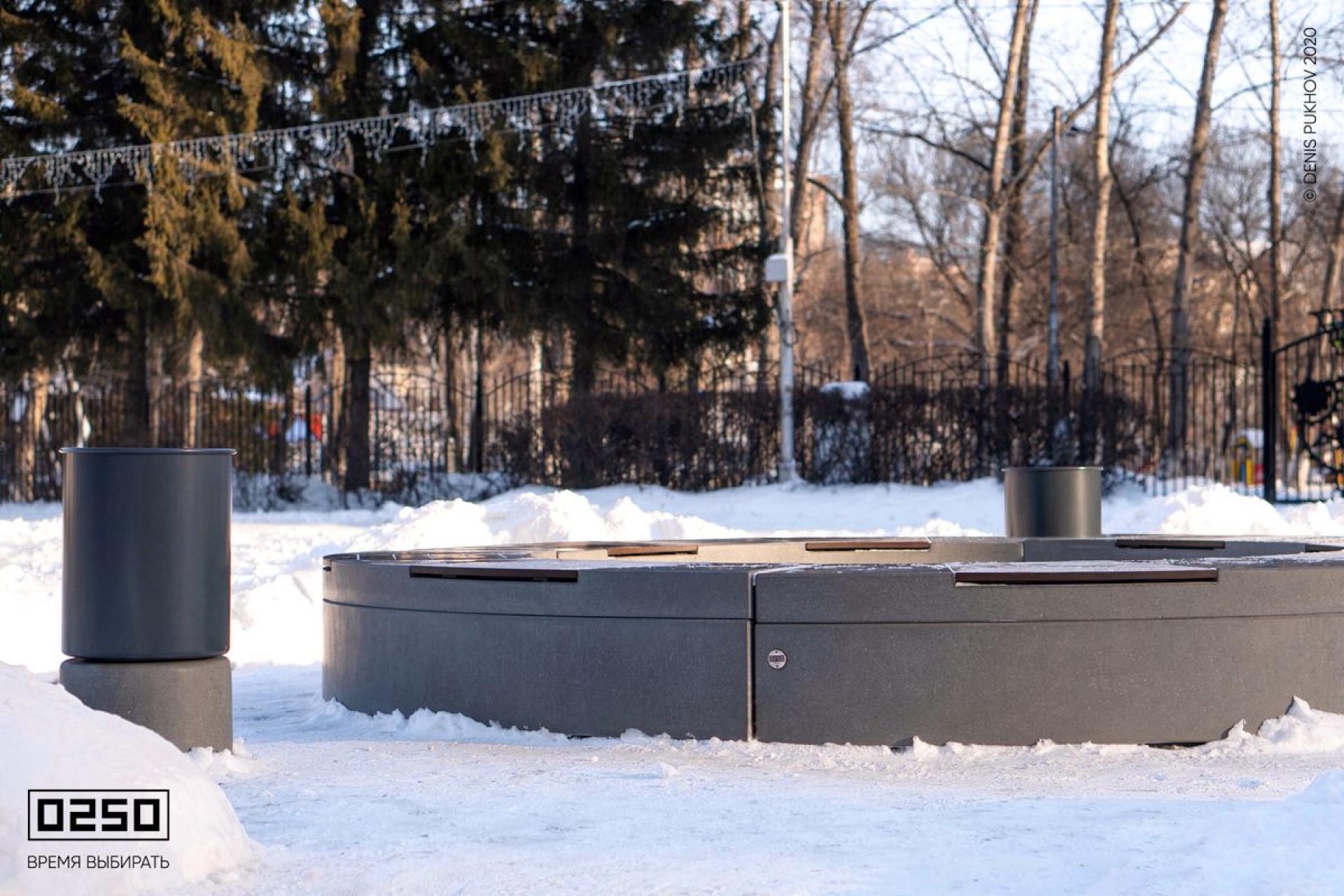 Модульная кольцевая скамейка  ЦПКиО г. Курган