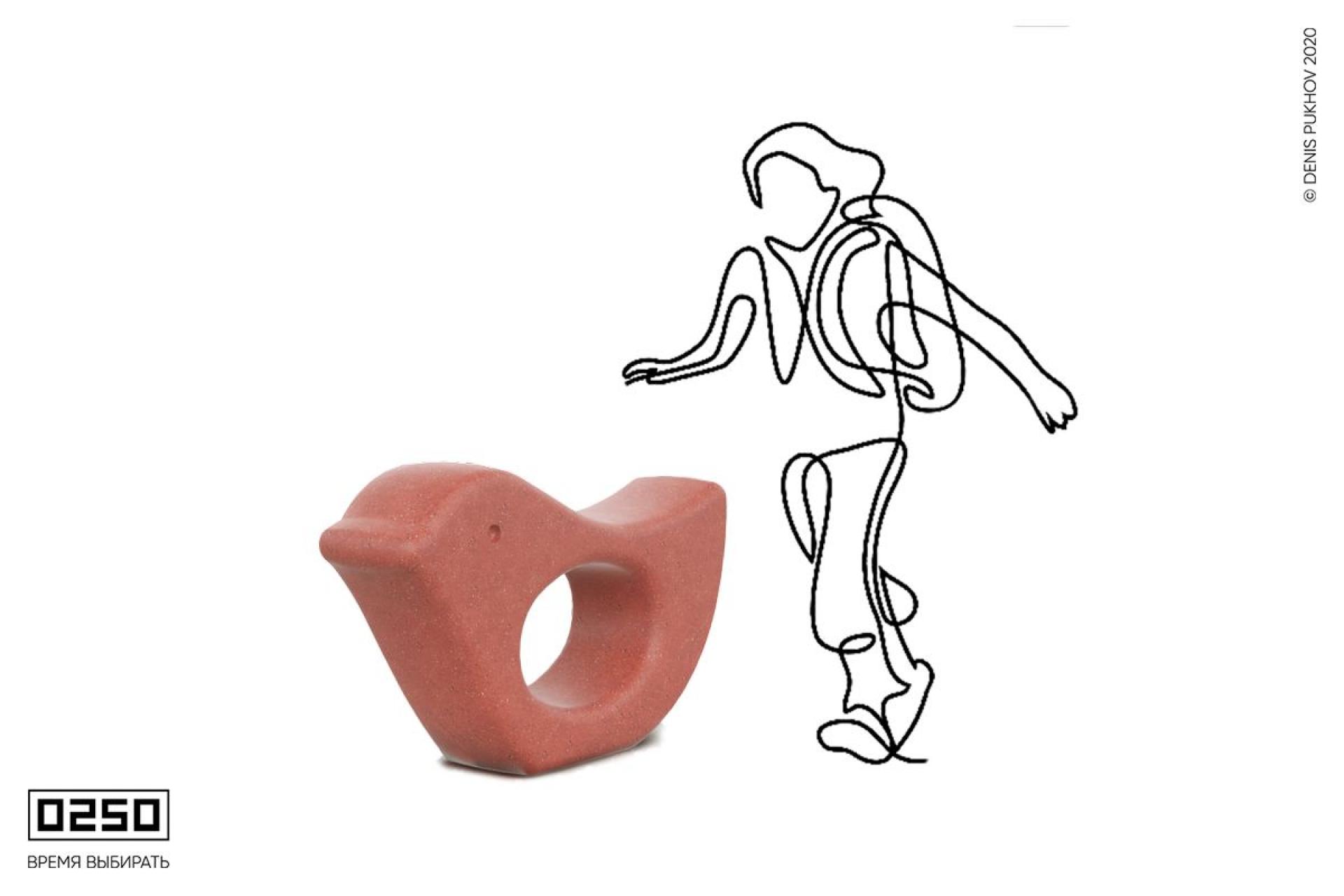 Арт-объект Птица Арт-объект Птица из бетона, Арт-объект Птица