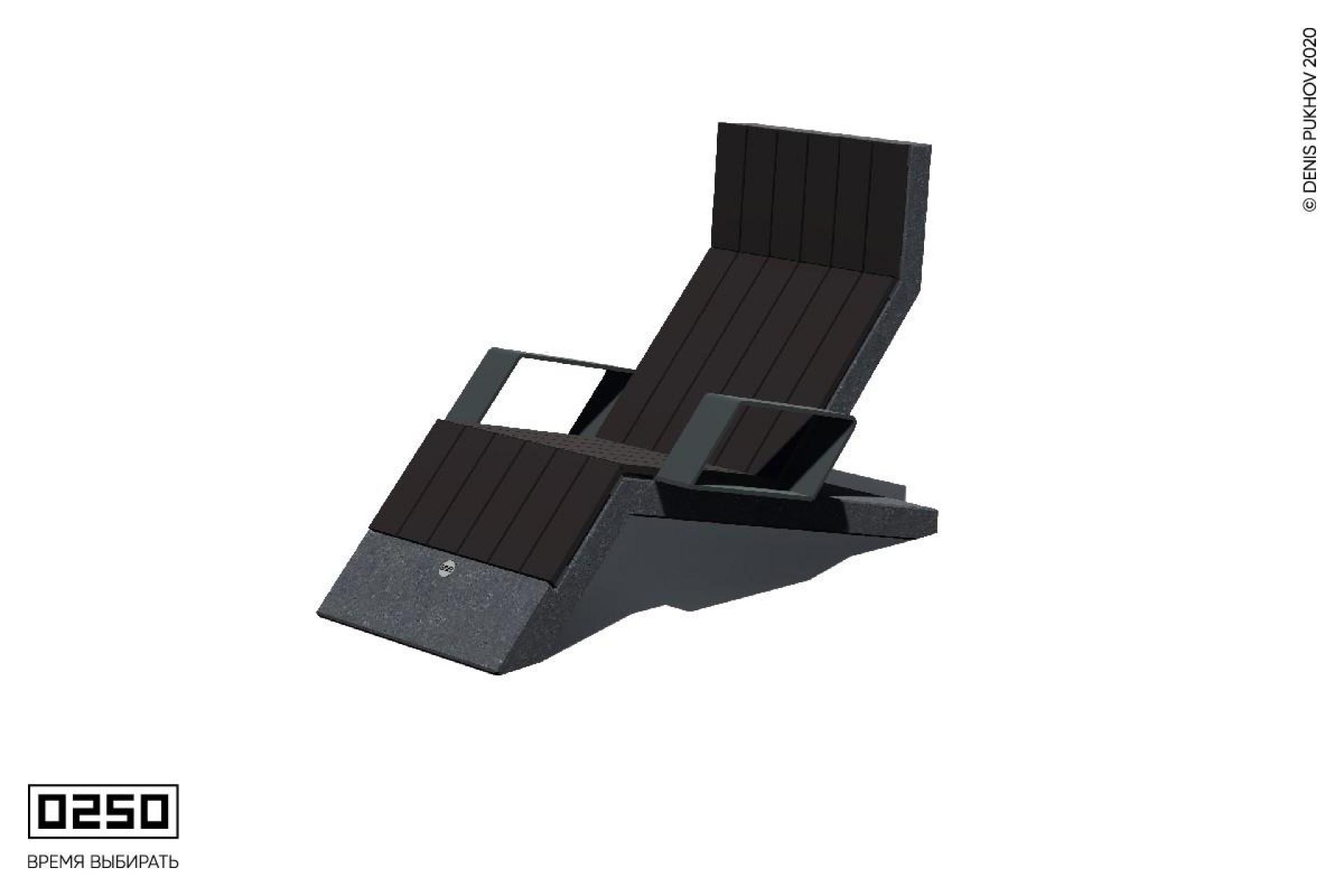 Изображение: Парковый шезлонг Конкорд лунный кратер ШГК.ЛК 