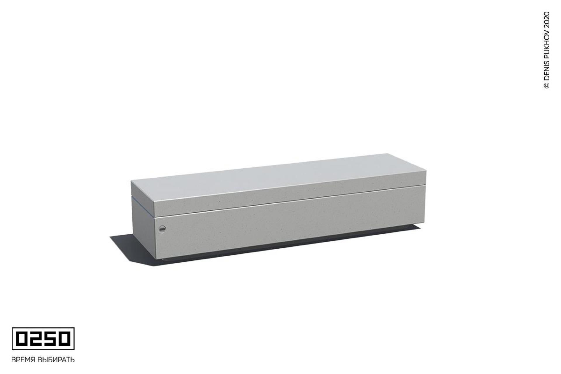 Скамейка бетонная без настила белый кварц СМБ.БК.НГ3.БК Иллюстрация Скамейка бетонная без настила белый кварц СМБ.БК.НГ3.БК