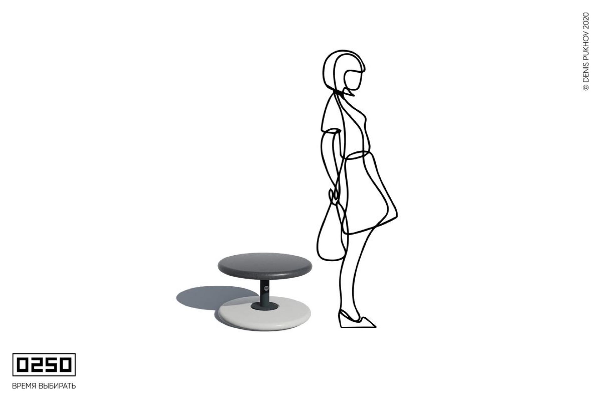 Круглый уличный стол Рондо 2МБК, Р22М