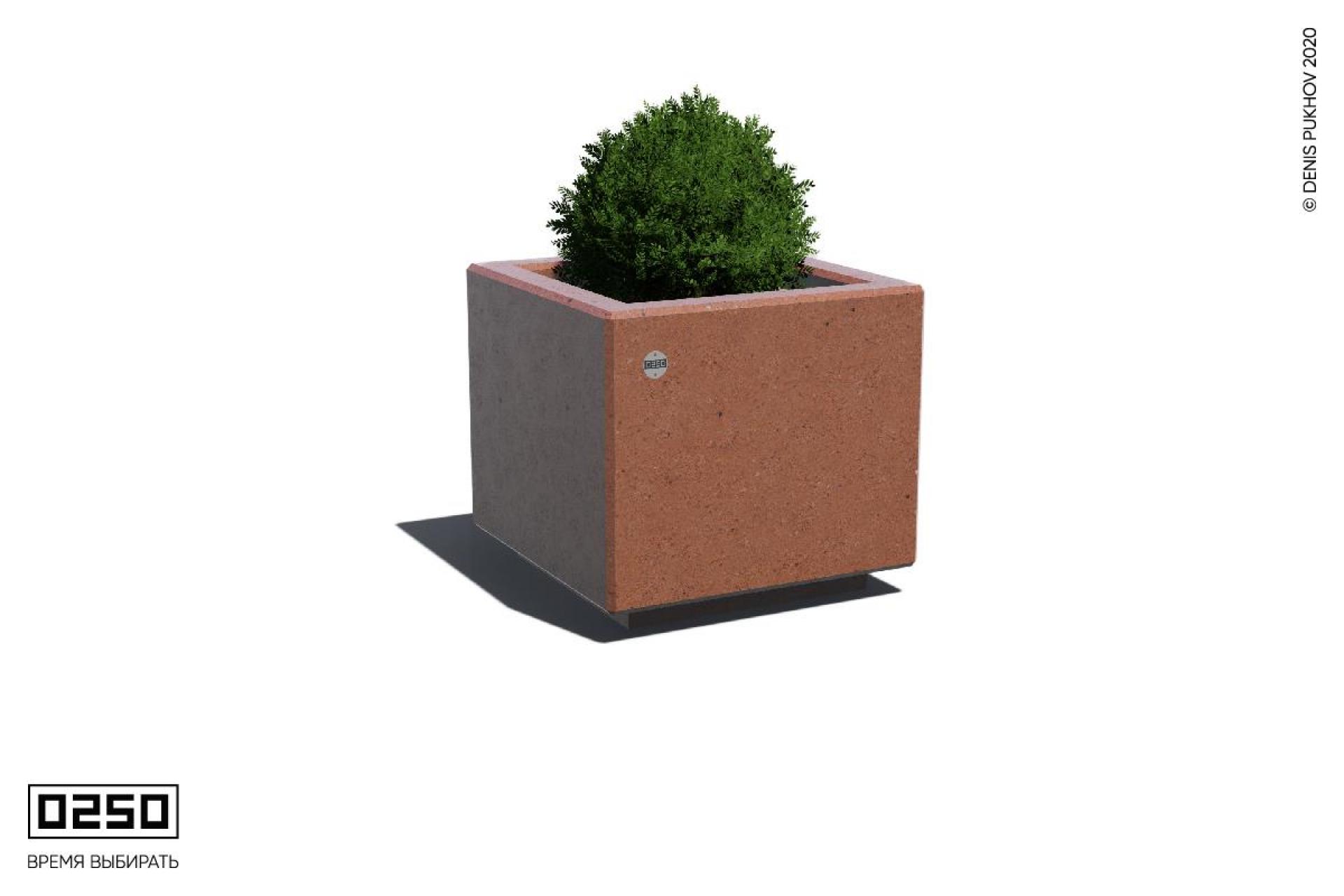 Уличный вазон Кубэ 555 рыжий кортен Уличный вазон Кубэ 555 рыжий кортен