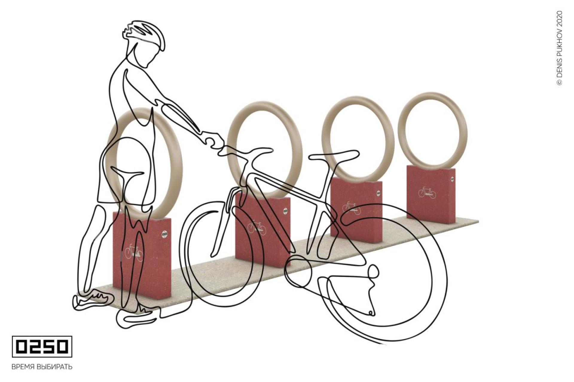 Изображение Велопарковка Велогвард красный марс ВП.1.КМ